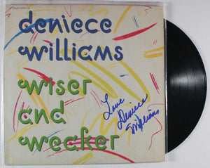 Deniece Williams Signed Autographed "Wiser and Weaker" Record Album - COA Matching Holograms