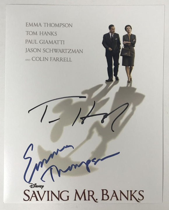 Tom Hanks & Emma Thompson Signed Autographed 