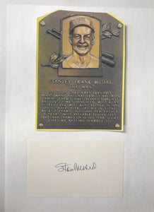Stan Musial (d. 2013) Signed Autographed 8.5x11 Signature Card Display - Lifetime COA