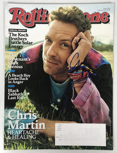 Chris Martin Signed Autographed Complete "Rolling Stone" Magazine - Lifetime COA