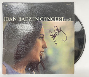 Joan Baez Signed Autographed "In Concert" Record Album - COA Matching Holograms