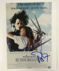 Johnny Depp Signed Autographed "Edward Scissorhands" Glossy 8x10 Photo - Lifetime COA