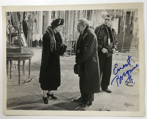 Ernest Borgnine (d. 2012) Signed Autographed Vintage 