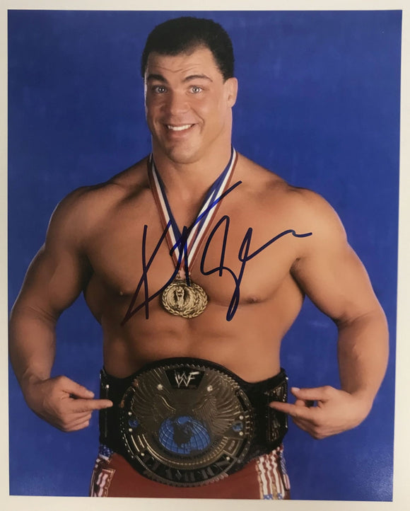 Kurt Angle Signed Autographed WWE Glossy 8x10 Photo - Lifetime COA