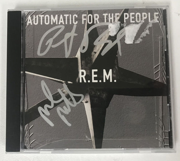 Mike Mills & Peter Buck Signed Autographed R.E.M. 