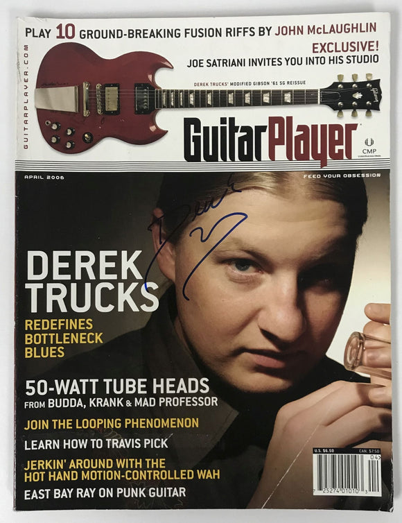 Derek Trucks Signed Autographed Complete 