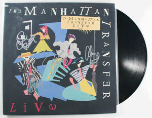 Manhattan Transfer Band Signed Autographed "Live" Record Album - Lifetime COA