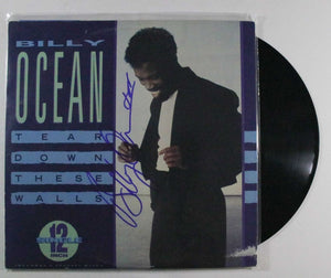 Billy Ocean Signed Autographed "Tear Down These Walls" Record Album - COA Matching Holograms