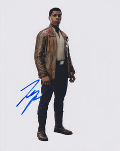 John Boyega Signed Autographed "Star Wars The Force Awakens" Glossy 8x10 Photo - COA Matching Holograms