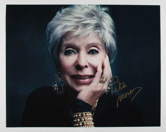 Rita Moreno Signed Autographed Glossy 11x14 Photo - COA Matching Holograms