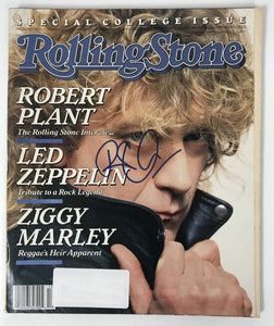 Robert Plant Signed Autographed Complete "Rolling Stone" Magazine - Lifetime COA