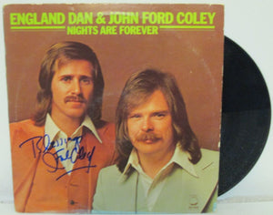 John Ford Coley Autographed "Nights Are Forever" Record Album - COA Matching Holograms
