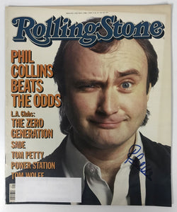 Phil Collins Signed Autographed Complete "Rolling Stone" Magazine - Lifetime COA