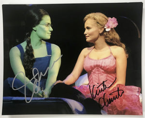 Kristin Chenoweth & Idina Menzel Signed Autographed "Wicked" Glossy 8x10 Photo - Lifetime COA