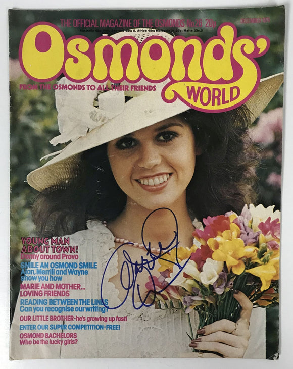 Marie Osmond Signed Autographed Complete Vintage 