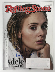 Adele Signed Autographed Complete "Rolling Stone" Magazine - Lifetime COA