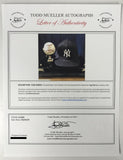 Yogi Berra Signed Autographed Official American League (OAL) Baseball & Yankees Cap In Case - Mueller COA