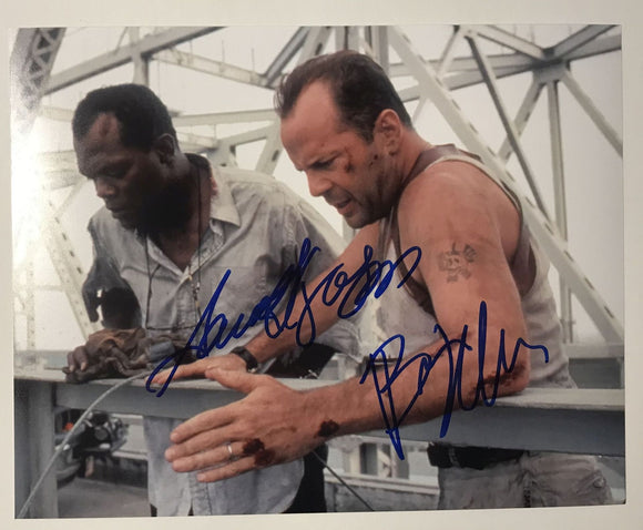 Bruce Willis & Samuel L. Jackson Signed Autographed 