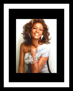 Whitney Houston (d. 2012) Signed Autographed Matted Glossy 8x10 Photo - Lifetime COA