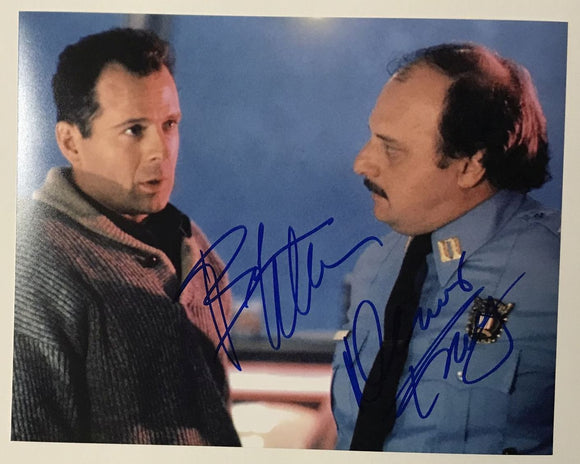 Bruce Willis & Dennis Franz Signed Autographed 