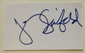 Jerry Seinfeld Signed Autographed 3x5 Index Card - Lifetime COA