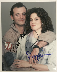 Bill Murray & Sigourney Weaver Signed Autographed "Ghostbusters" Glossy 8x10 Photo - Lifetime COA