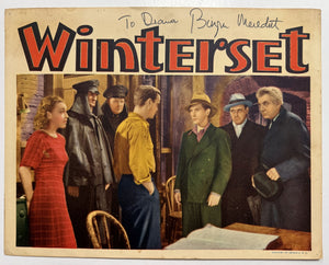 Burgess Meredith (d. 1997) Signed Autographed Vintage "Winterset" 11x14 Lobby Photo - Lifetime COA