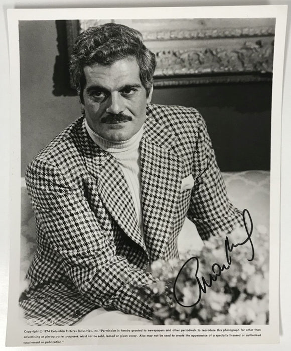 Omar Sharif (d. 2015) Signed Autographed Vintage Glossy 8x10 Photo - Todd Mueller COA