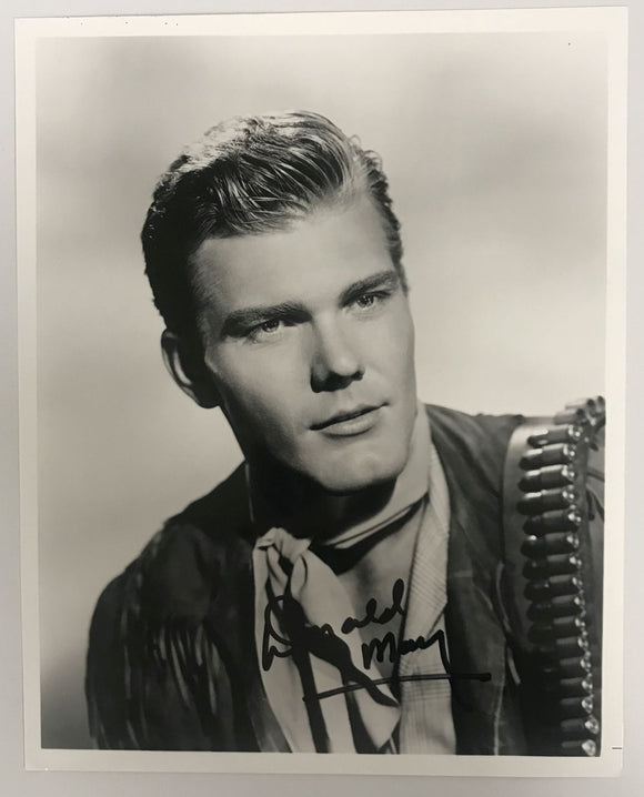 Donald May (d. 2022) Signed Autographed Vintage Glossy 8x10 Photo - Lifetime COA