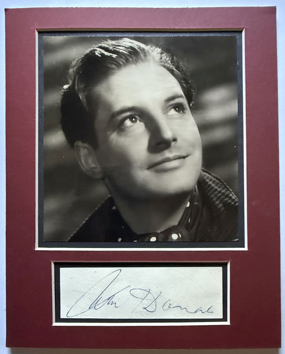 Robert Donat (d. 1958) Signed Autographed Vintage 