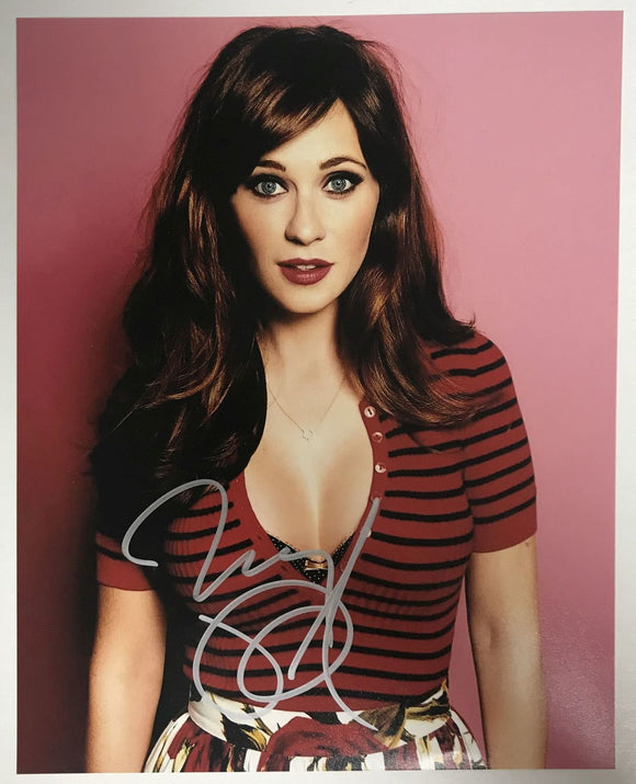 Zooey Deschanel Signed Autographed Glossy 8x10 Photo - Lifetime COA