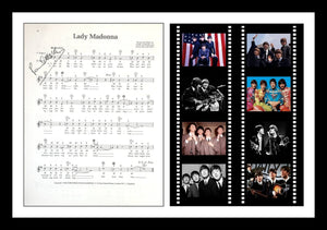 Paul McCartney Signed Autographed "Lady Madonna" 8.5x11 Lyric Sheet w/ Glossy Photo - Lifetime COA