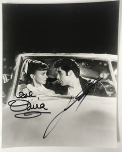 Olivia Newton-John & John Travolta Signed Autographed "Grease" Glossy 8x10 Photo - Lifetime COA