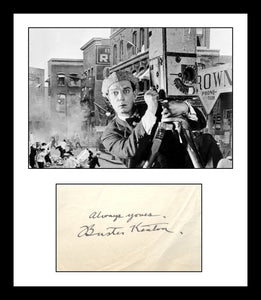 Buster Keaton (d. 1966) Signed Autographed Vintage Signature w/ Glossy Photo - Lifetime COA