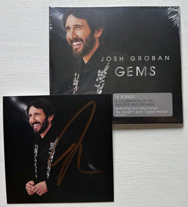 Josh Groban Signed Autographed "Gems" Music CD Insert With Complete CD - Lifetime COA