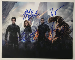 Fantastic 4 Cast Signed Autographed Glossy 8x10 Photo - Lifetime COA