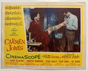 Harry Belafonte (d. 2023) Signed Autographed Vintage "Carmen Jones" 11x14 Lobby Photo - Lifetime COA