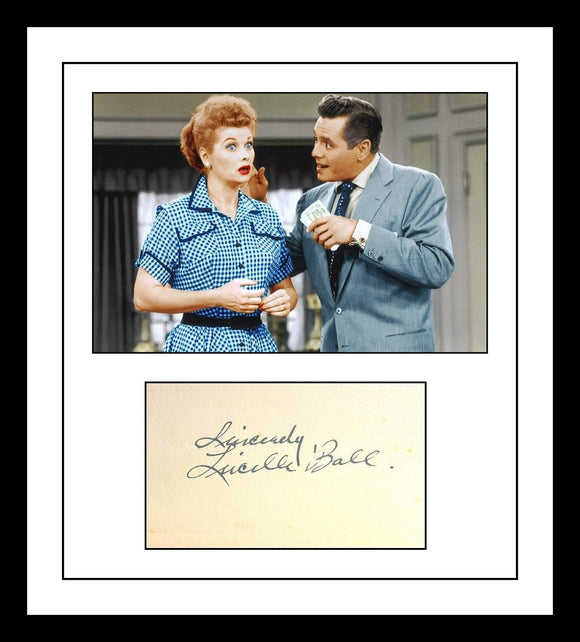 Lucille Ball (d. 1989) Signed Autographed Vintage Signature w/ Glossy Photo - Lifetime COA
