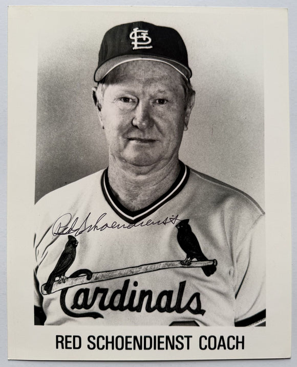 Red Schoendienst (d. 2018) Signed Autographed Glossy 8x10 Photo - St. Louis Cardinals