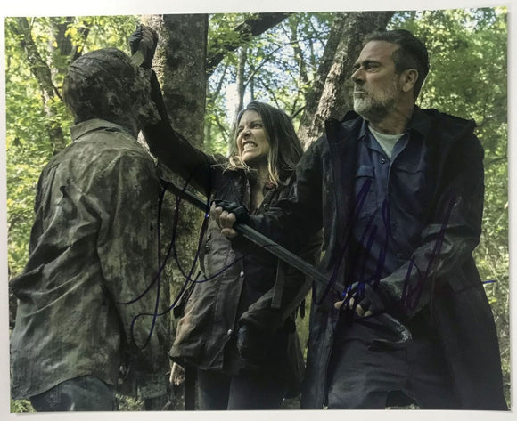 Lauren Cohan & Jeffrey Dean Morgan Signed Autographed 