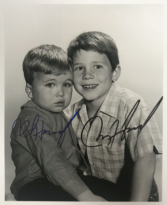 Ron Howard & Clint Howard Signed Autographed Glossy 8x10 Photo Signed Autographed Glossy 8x10 Photo - Lifetime COA