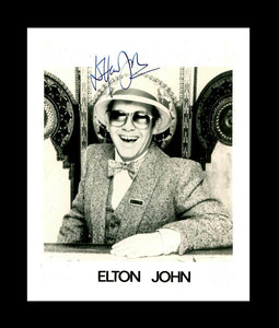 Elton John Signed Autographed Matted Glossy 8x10 Photo - Lifetime COA