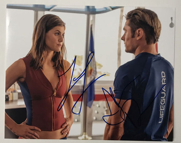 Alexandra Daddario & Zac Efron Signed Autographed 