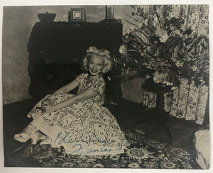 Frances Day (d. 1984) Signed Autographed Vintage Glossy 7x9 Photo - Lifetime COA
