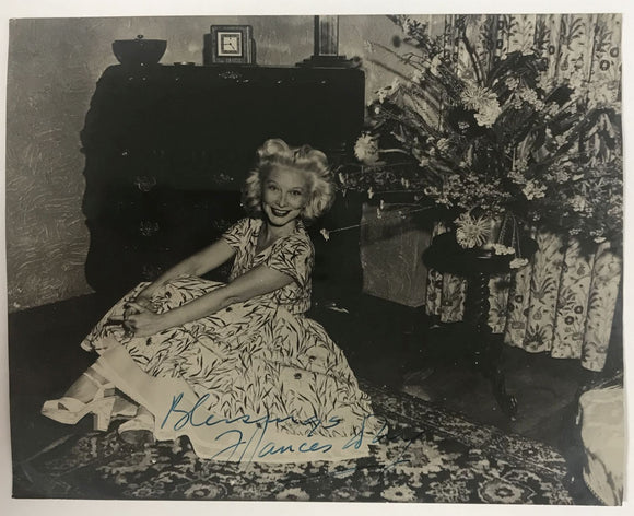 Frances Day (d. 1984) Signed Autographed Vintage Glossy 7x9 Photo - Lifetime COA