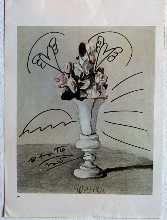 Romero Britto Signed Autographed 11x13 Art Print - Lifetime COA