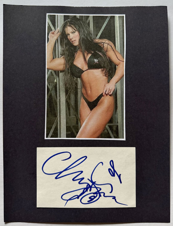 Chyna (d. 2016) Signed Autographed 9x12 Signature Display - Lifetime COA