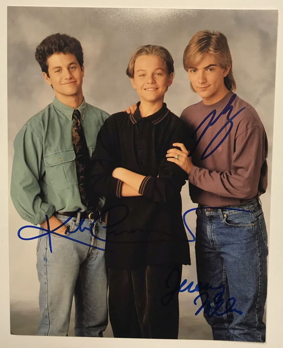 Kirk Cameron, Leonardo DiCaprio & Jeremy Miller Signed Autographed 