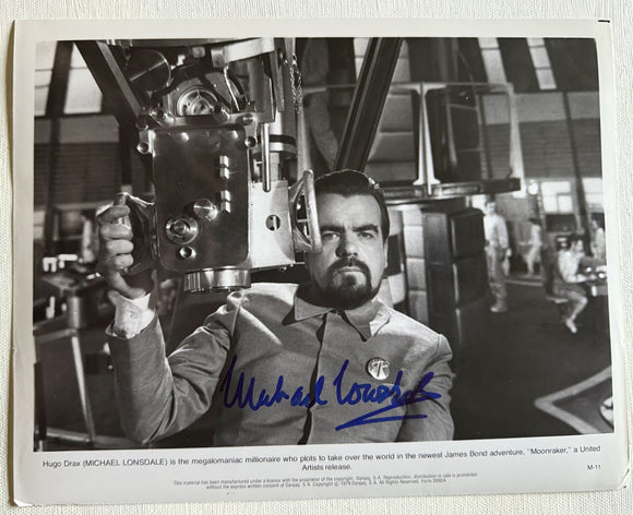 Michael Lonsdale (d. 2020) Signed Autographed Vintage 