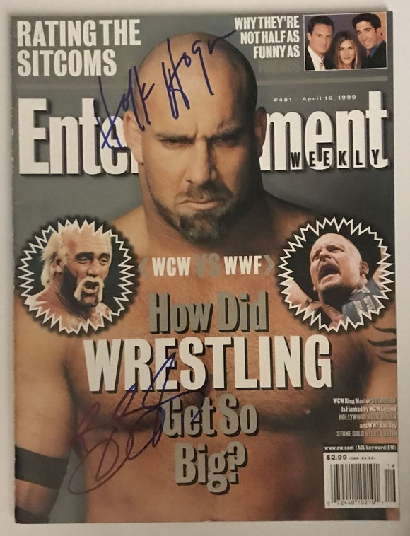 Hulk Hogan & Bill Goldberg Autographed Complete 